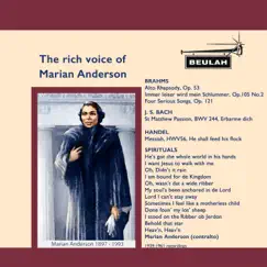 The Rich Voice of Marian Anderson by Marian Anderson album reviews, ratings, credits