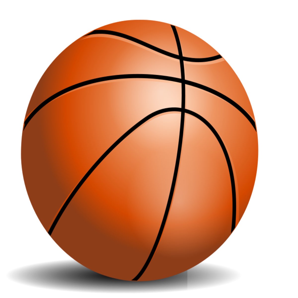 Баскетбольный мяч на прозрачном фоне
