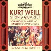 Schulhoff, Weill & Hindemith: String Quartetts artwork