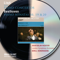 Kirill Kondrashin, London Symphony Orchestra & Sviatoslav Richter - Liszt: The Piano Concertos & Beethoven: Piano Sonatas Nos.10,19, & 20 artwork