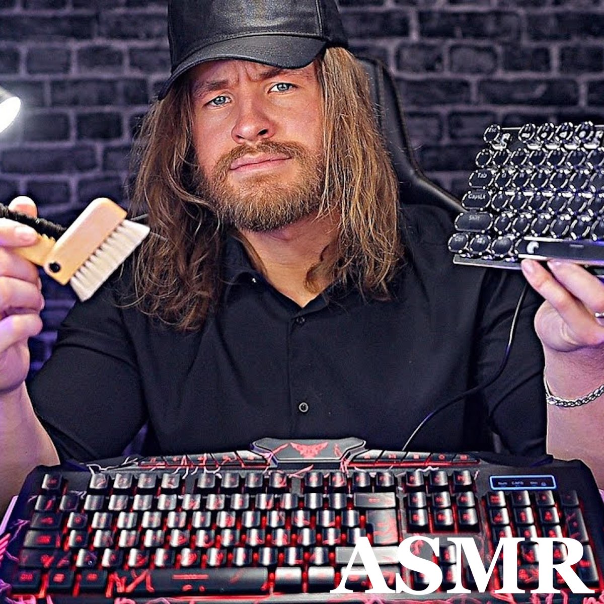 asmr keyboard cleaning