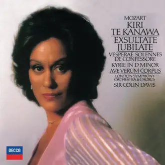 Vesperae Solennes De Confessore in C, K. 339: 2. Confitebor Tibi, Domine (Ps. 110/111) by Dame Kiri Te Kanawa, Sir Colin Davis, London Symphony Chorus, Elizabeth Bainbridge, London Symphony Orchestra, Ryland Davies, Gwynne Howell & John Constable song reviws