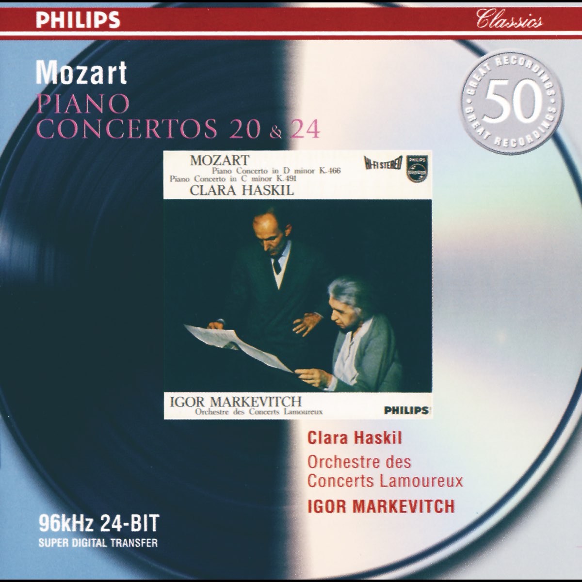 ‎Mozart: Piano Concertos No. 20 & 24 By Clara Haskil, Igor Markevitch ...