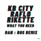 What You Need (Dan:Ros Extended Remix) - KB City, Raflo & Rikette lyrics