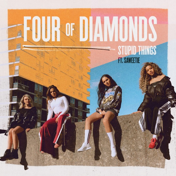 Cover artwork for Stupid Things (feat. Saweetie)