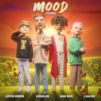 24kGoldn, Justin Bieber, J Balvin & iann dior - Mood (Remix) artwork