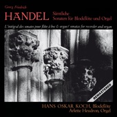 Georg Friedrich Händel - Sämtliche Sonaten für Blockflöte und Orgel artwork