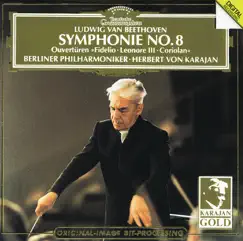 Beethoven: Symphony No. 8 and Overtures: Coriolan, Fidelio & Leonore No. 3 by Berlin Philharmonic & Herbert von Karajan album reviews, ratings, credits