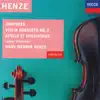 Stream & download Henze: Compases; Violin Concerto No. 2