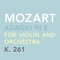 Adagio in E for Violin and Orchestra, K. 261 artwork