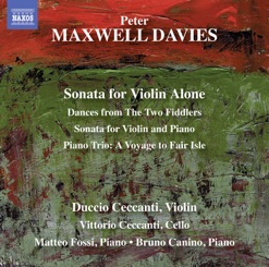 MAXWELL DAVIES/SONATA FOR VIOLIN ALONE cover art