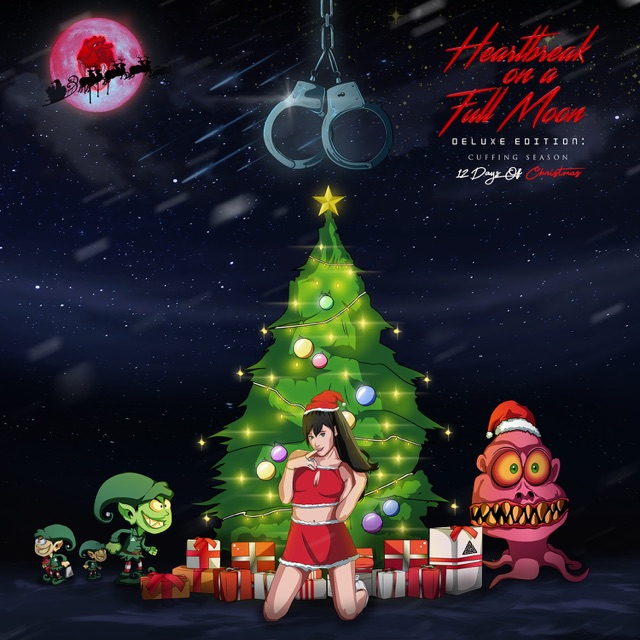 Chris Brown Heartbreak on a Full Moon (Deluxe Edition): Cuffing Season - 12 Days of Christmas Album Cover