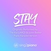 Stay (Originally Performed by the Kid Laroi & Justin Bieber) [Piano Karaoke Version] - Single