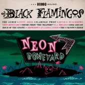 Neon Boneyard - Black Flamingos