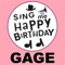 Happy Birthday Gage - Sing Me Happy Birthday lyrics