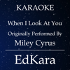 When I Look At You (Originally Performed by Miley Cyrus) [Karaoke No Guide Melody Version] - EdKara