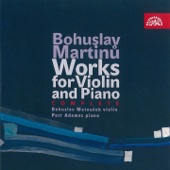 Martinů: Complete Works for Violin and Piano artwork