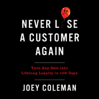 Joey Coleman - Never Lose a Customer Again: Turn Any Sale into Lifelong Loyalty in 100 Days (Unabridged) artwork