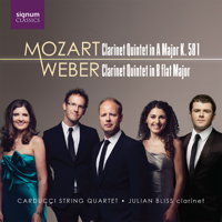 Carducci String Quartet & Julian Bliss - Mozart & Weber: Clarinet Quintets artwork