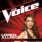 Need You Now - Loren Allred lyrics