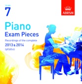 Piano Exam Pieces 2013 & 2014, ABRSM Grade 7 artwork