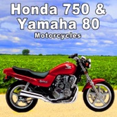 Yamaha 80cc Motorcycle Pulls up Head on Slowly, Stops, Idles & Shuts Off artwork