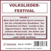 Volkslieder-Festival, Folge 1, 2014