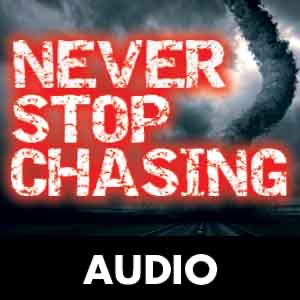 Never Stop Chasing - audio edition cover