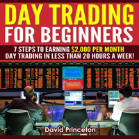 David Princeton - Day Trading for Beginners: 7 Steps to Earning $2,000 per Month: Day Trading in Less Than 20 Hours a Week (Unabridged) artwork