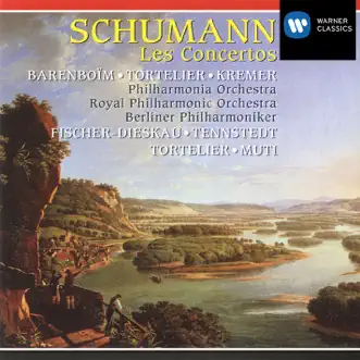 Schumann: Concertos by Berlin Philharmonic, Christoph Kohler, Daniel Barenboim, Gerd Seifert, Gidon Kremer, Klaus Tennstedt, London Philharmonic Orchestra, Manfred Klier, Norbert Hauptmann, Paul Tortelier, Philharmonia Orchestra, Riccardo Muti, Royal Philharmonic Orchestra & Yan-Pascal Tortelier album reviews, ratings, credits