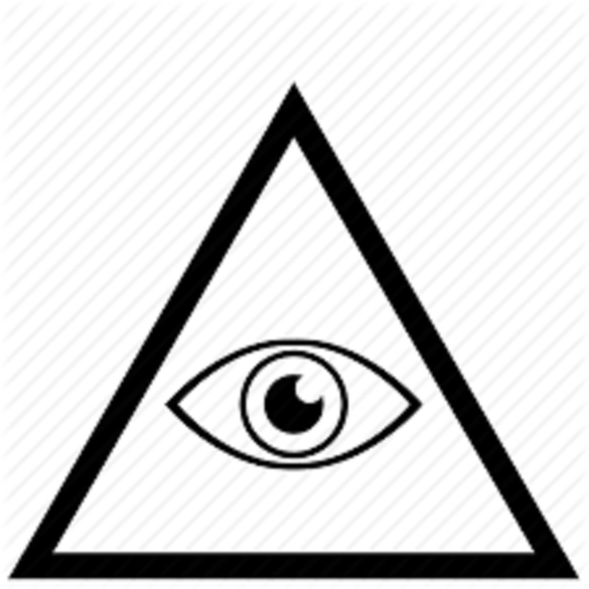 Треугольник с глазом без фона