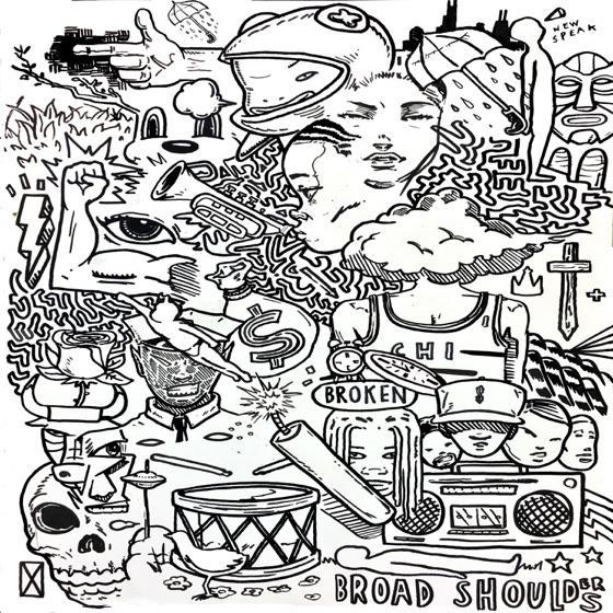 Cover artwork for Broad Shoulders (feat. Chance the Rapper)