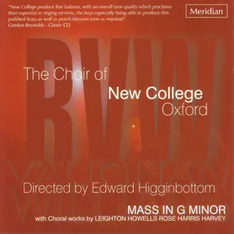 Vaughan Williams: Mass in G Minor by Choir of New College Oxford & Edward Higginbottom album reviews, ratings, credits