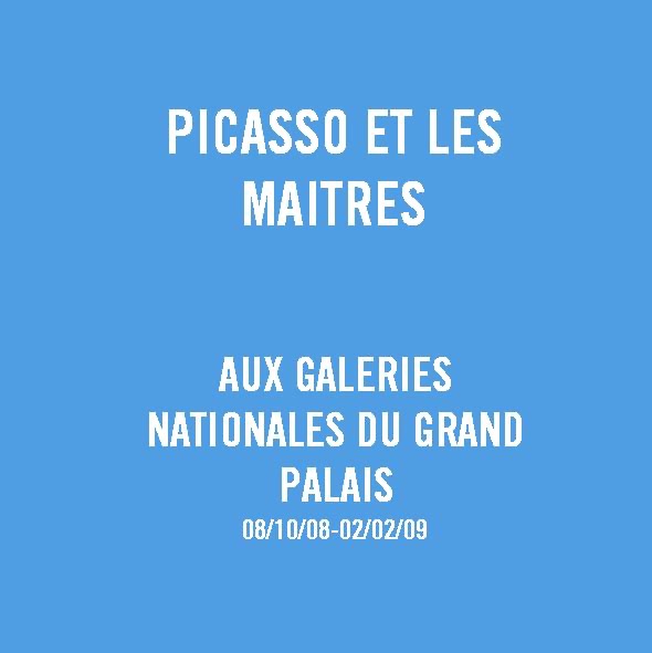 Picasso and the masters cover