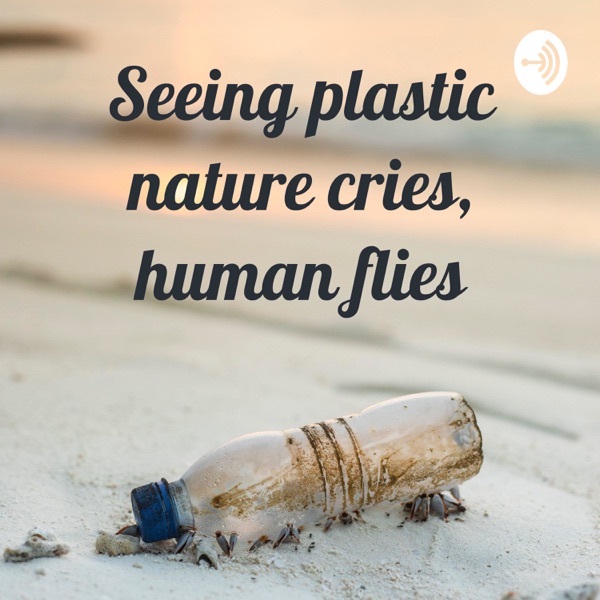 Seeing plastic nature cries, human flies Artwork