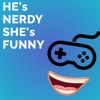 He's nerdy she's funny artwork