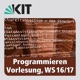 Programmieren, WS16/17, Vorlesung