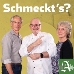 Sommerliche Erbsensuppe und Grillgemüse