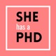 She has a PhD