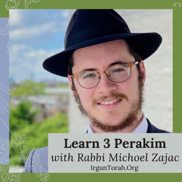 3 Perakim daily with Rabbi Michoel Zajac Artwork