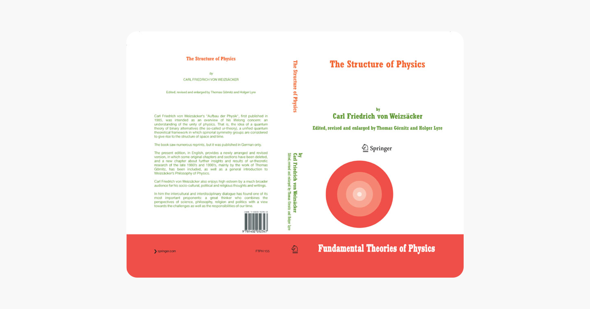 Carl Friedrich von Weizsäcker: Major Texts in Philosophy