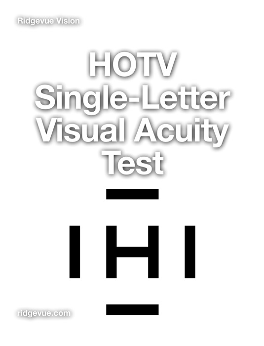 HOTV Single Letter Visual Acuity Test