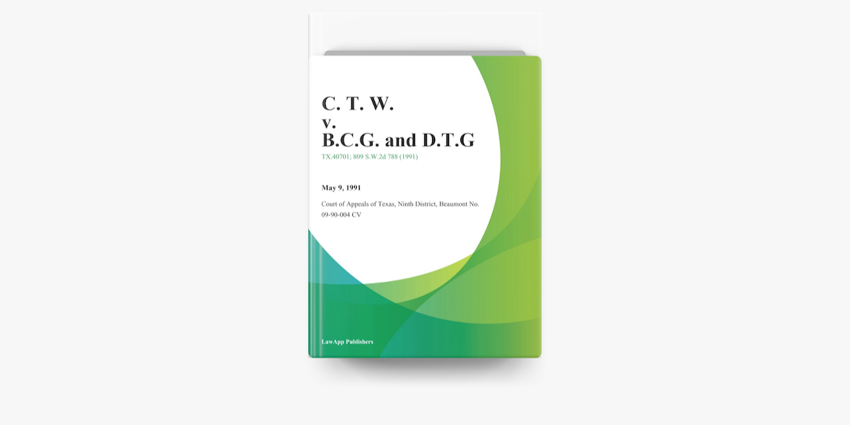 C T W V B C G And D T G On Apple Books