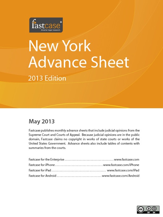 Texas Advance Sheet May 2013