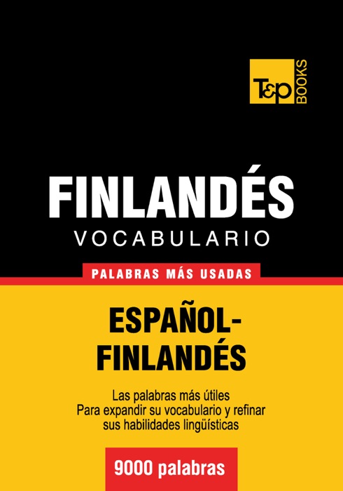 Vocabulario español-finlandés - 9000 palabras más usadas