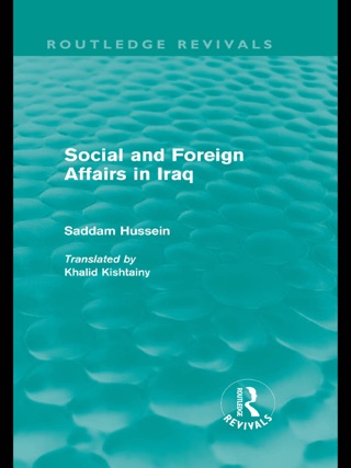 Social and Foreign Affairs in Iraq (Routledge Revivals): Volume 12