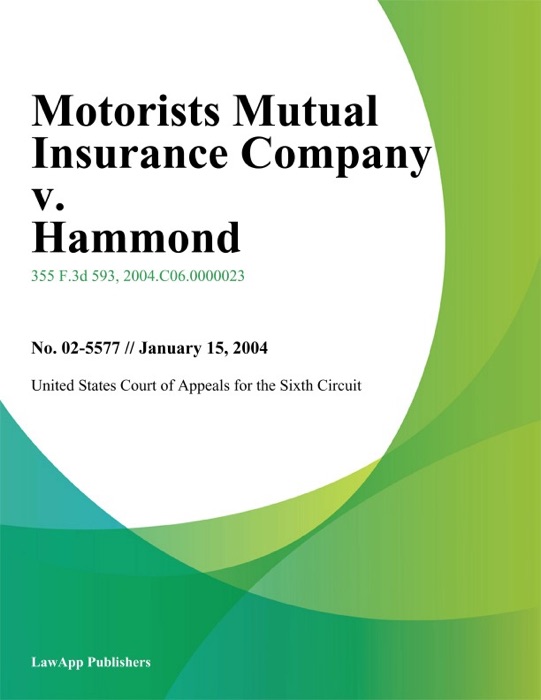 Motorists Mutual Insurance Company v. Hammond