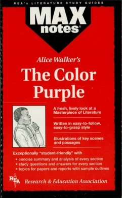 Capa do livro The Color Purple de Alice Walker