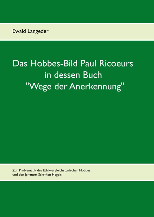 Das Hobbes-Bild Paul Ricoeurs in dessen Buch 