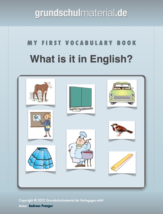 My First Vocabulary Book